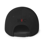 HYCALIBER EMBROIDERED SNAPBACK HAT BLK/RED