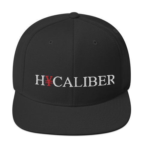 HYCALIBER EMBROIDERED SNAPBACK HAT WHT/RED