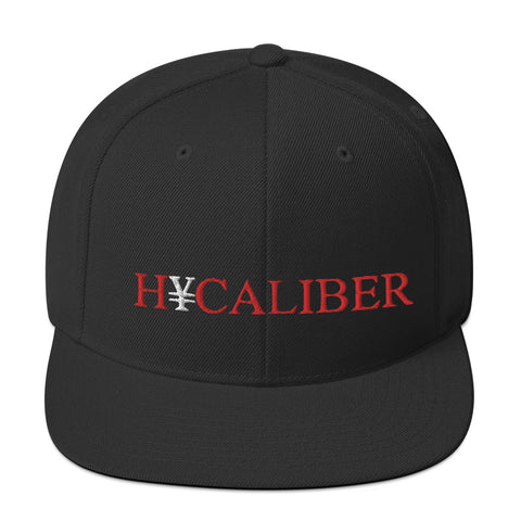 HYCALIBER EMBROIDERED SNAPBACK HAT RED/WHT