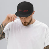 HYCALIBER EMBROIDERED SNAPBACK HAT RED/WHT